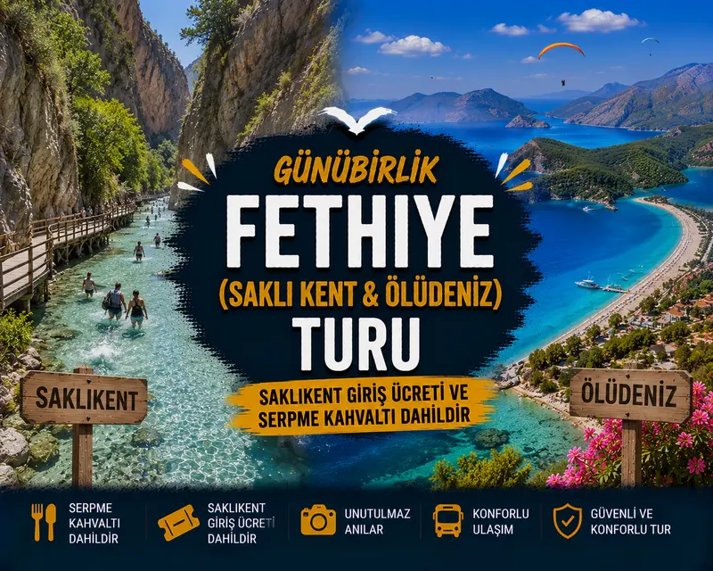 Günübirlik Fethiye (Saklı Kent & Ölüdeniz) Turu