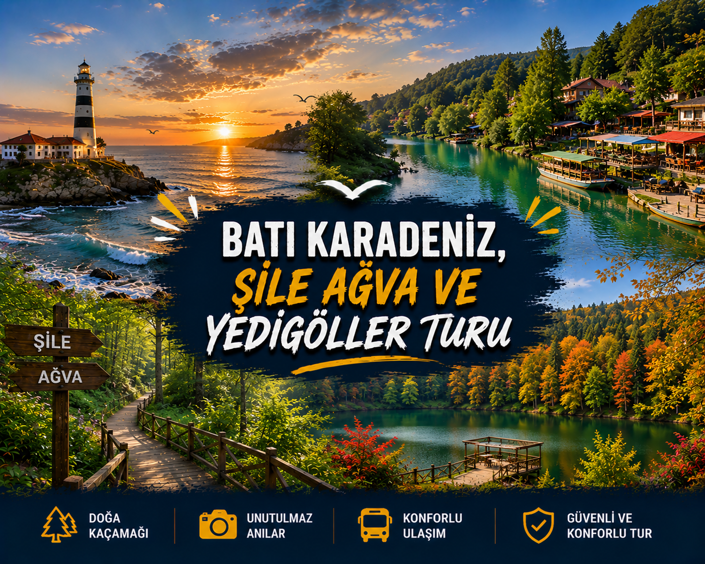 Batı Karadeniz, Şile Ağva ve Yedigöller Turu