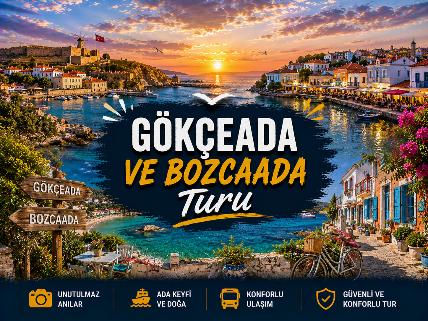 Gökçeada ve Bozcaada Turu
