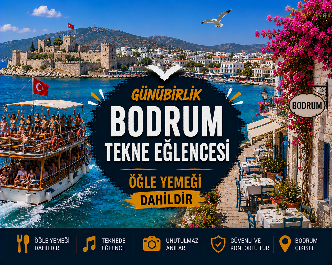 Günübirlik Bodrum Tekne Eğlencesi