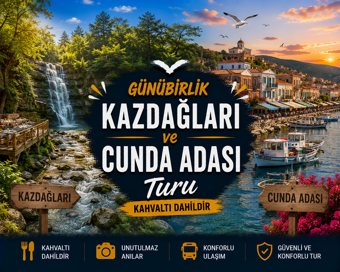Day Trip to Kaz Mountains and Cunda Island