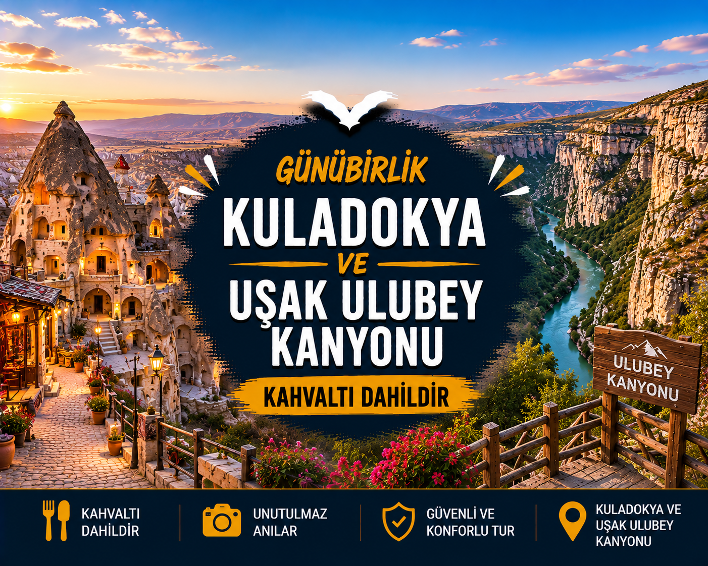 Günübirlik Kuladokya ve Uşak Ulubey Kanyonu
